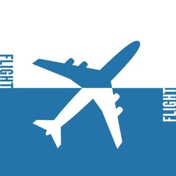 Plane icon vector, solid illustration, concept symbol Stock Illustration