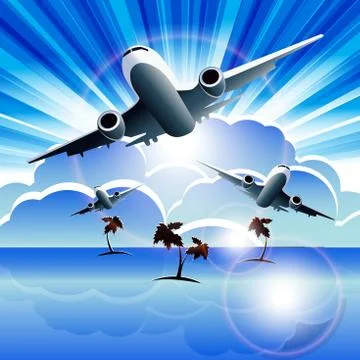 Plane Stock Illustration