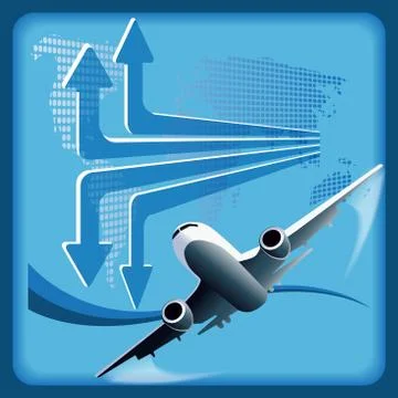Plane Stock Illustration