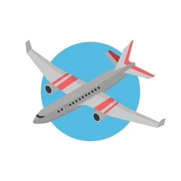 Plane illustration design element. flat icon. Illustrazione stock