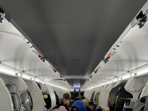 Plane inside horizontal Stock Photos