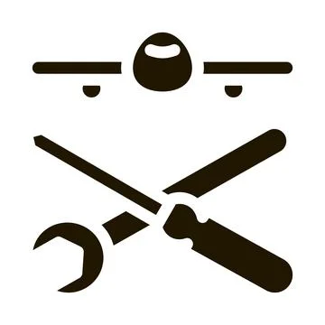 Plane Instruments Icon Vector Glyph Illustration Stock Illustration