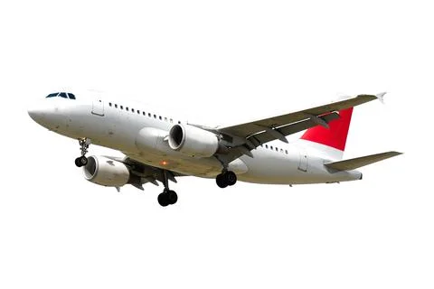 Plane isolated on white background Stock Photos