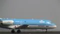 Plane , jet landing in Amsterdam, KLM fokker 70 HD Footage
