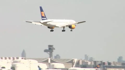 Plane Landing 3 Stock Footage 11438737
