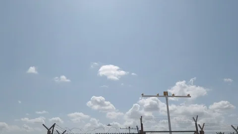 Plane landing 4K Stock Footage 123987952