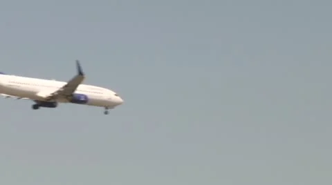 Plane landing 7 Stock Footage 11438395