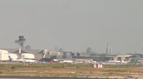 Plane landing 8 Stock Footage 11438146