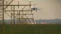 Plane landing in the afternoon HD Footage