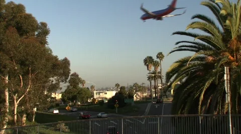 PLANE LANDING Stock Footage 789327