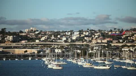 Plane Landing Video stock 20605936