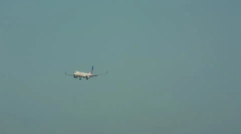 Plane Landing Stock Footage 35491710