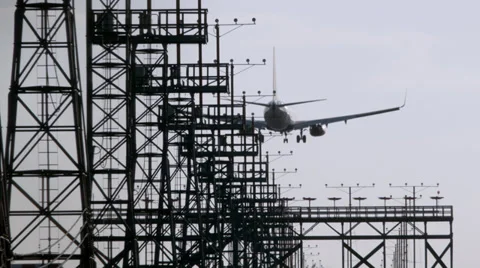Plane Landing Stock Footage 39883937