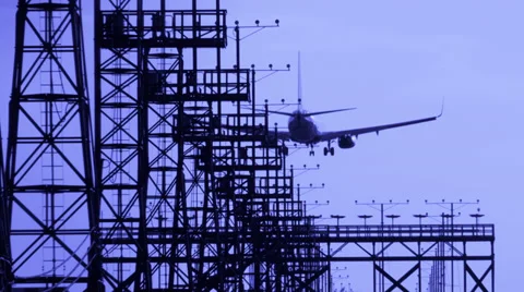 Plane Landing Stock Footage 39883939