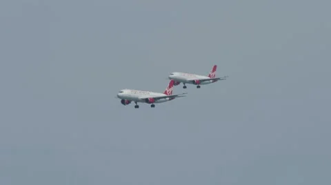 Plane Landing 库存影片 42263956