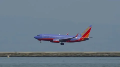 Plane Landing Video stock 42264044