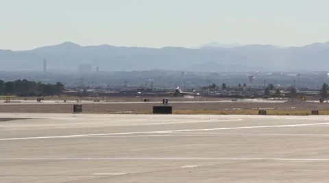 Plane Landing Stock Footage 44418281