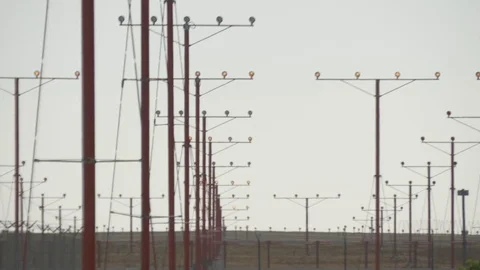 A plane is landing Stock-Footage 73768699