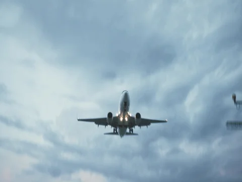 Plane Landing Stock Footage 78245021