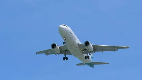 Plane Landing Stock Footage 120547368