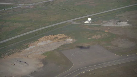 The plane is landing Stock Footage 249250117