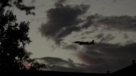 PLANE LANDING Stock Footage 296295268