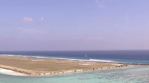 Plane landing. Maldives Stock Footage 104094808