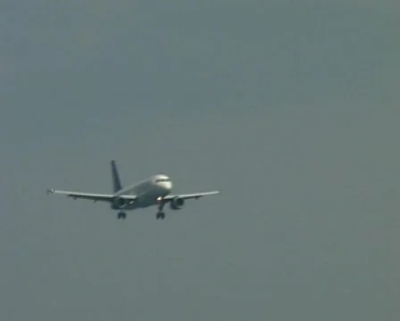 Plane Landing Over Beach Stock Footage 419818