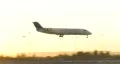Plane Landing w/ Sunset HD Footage