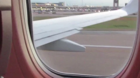 Plane Lift Off Runway Stock Footage 79184141
