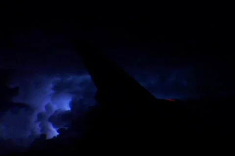 Plane Lightning 04 Stock Footage 622206