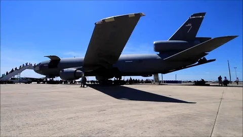 Plane loading 8x Timelapse Stock Footage 69205553