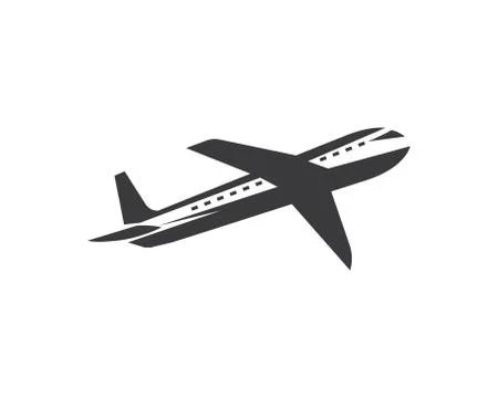 Plane logo vector icon illustration design Stock Illustration