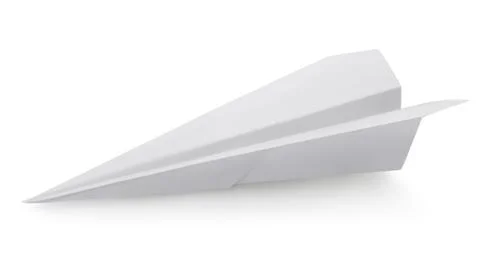 Plane made of a paper Stock Photos