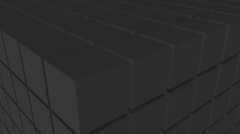 A plane made of secret 3D cubes. Desktop wallpaper. Illustrazione stock