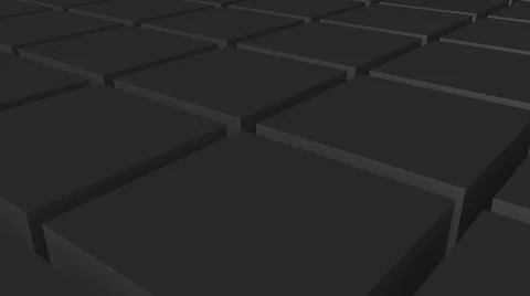 A plane made of secret 3D cubes. Desktop wallpaper. Rendering an image. Stock Illustration