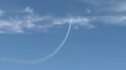 Plane Makes A Loop Stock Footage 8562867