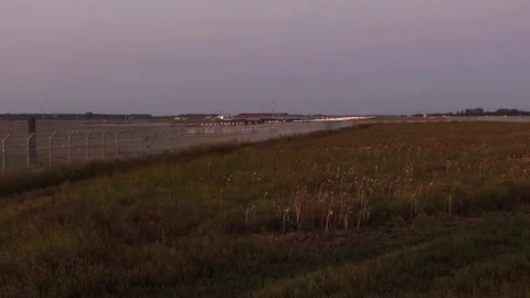 The plane maneuvers on the runway Stock Footage 115887835