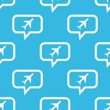 Plane message pattern Stock Illustration