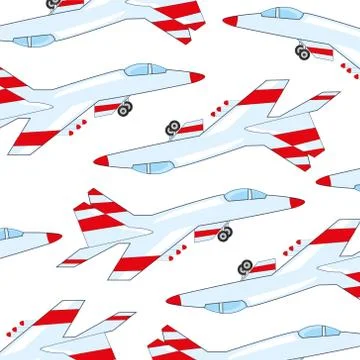 Plane military pattern Stock Illustration