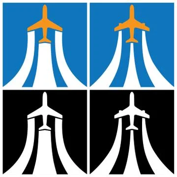 . the plane in minimalism Stock Illustration