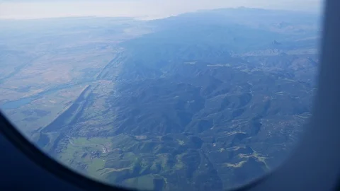 Plane In The Mountains Stock Footage 123624613