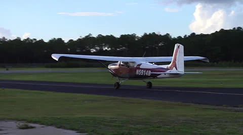 Plane Moving To the Runway -alt Stock Footage 24676473
