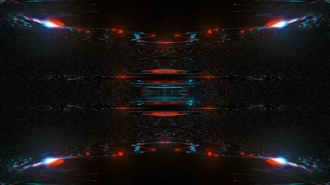 Plane orange blue light layered depth horizontal symmetry Stock Footage 326679089