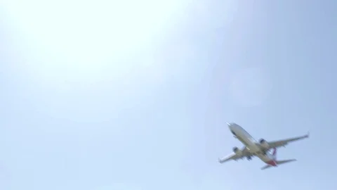 Plane Passing Overhead Stock Footage 98067399