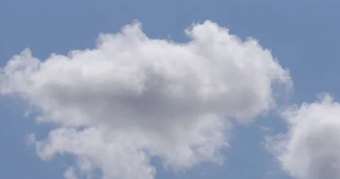 Plane passing through cloud / Speed ramp / Time lapse Stock Footage 141230279