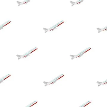 Plane pattern flat Stock Illustration
