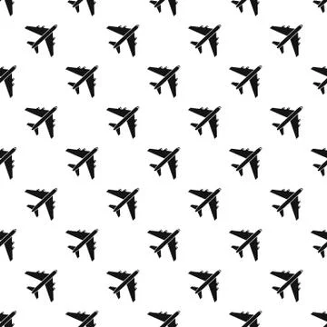 Plane pattern, simple style Stock Illustration