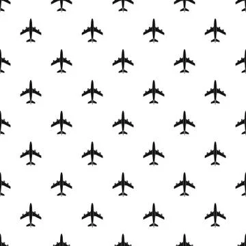 Plane pattern, simple style 스톡 일러스트