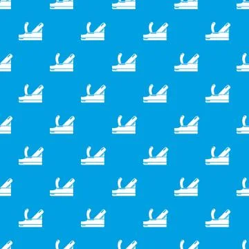 Plane pattern vector seamless blue Stock Illustration